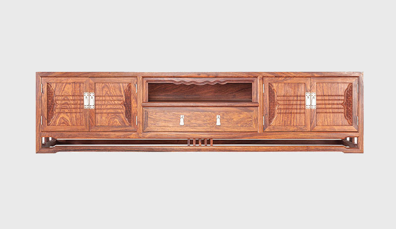 唐山刺猬紫檀电视柜低柜现代中式全实木电视柜客厅高低柜