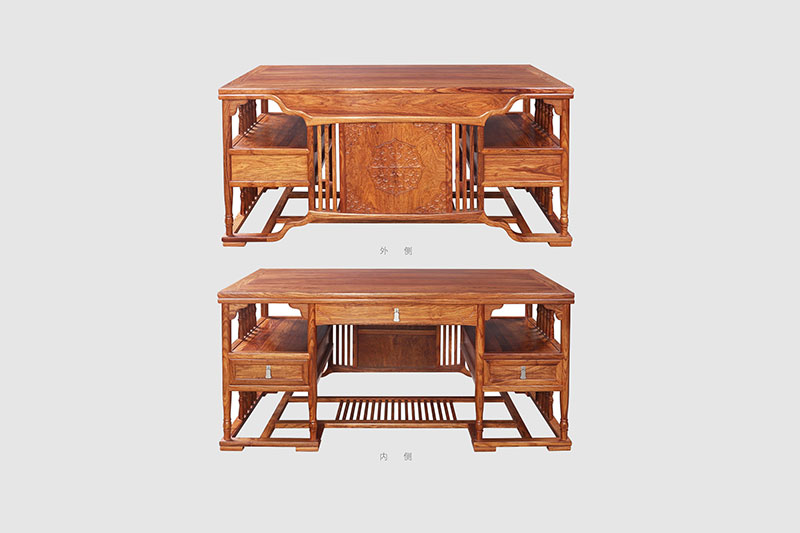 唐山中式家居装饰书房桌椅组合家具效果图