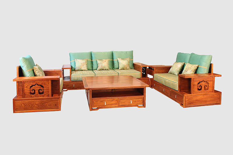 唐山中式实木沙发简直太美了